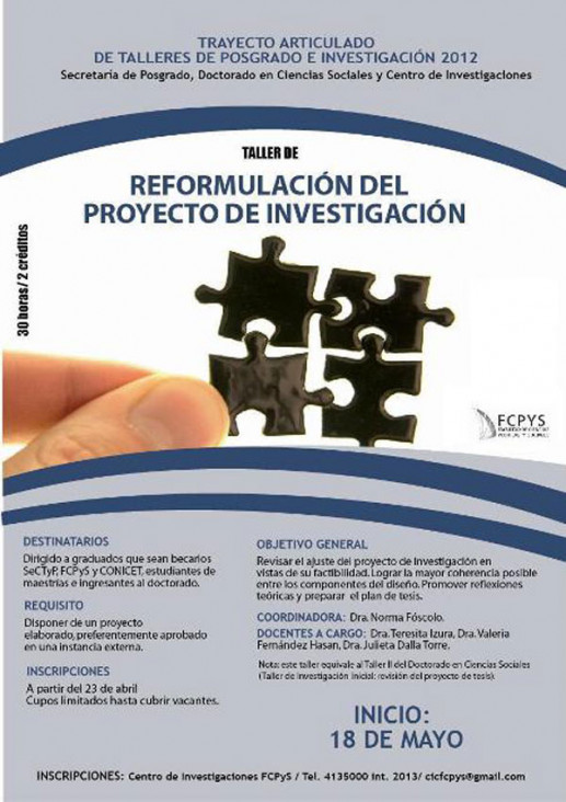 imagen REFORMULACIÓN DEL PROYECTO DE INVESTIGACIÓN