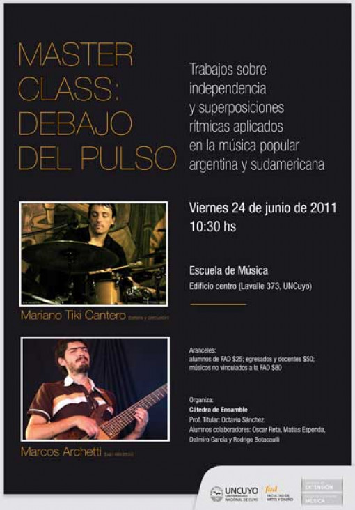 imagen Master Class: Debajo del Pulso