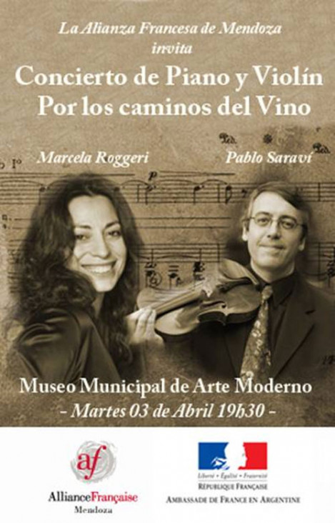 imagen Concierto de Piano y Violín Por los Caminos del Vino