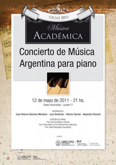 imagen Ciclo 2011 de Música Académica