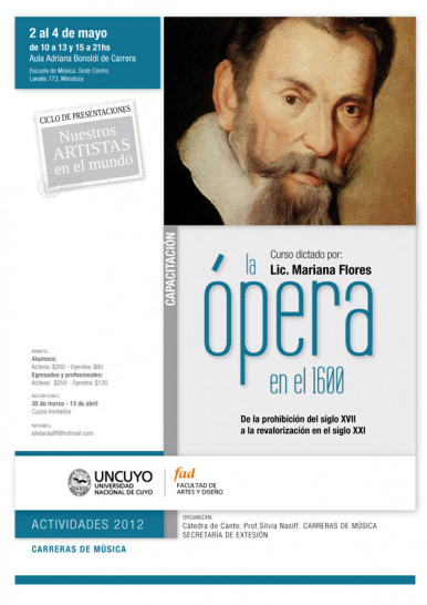 imagen Capacitación: La Ópera en el 1600