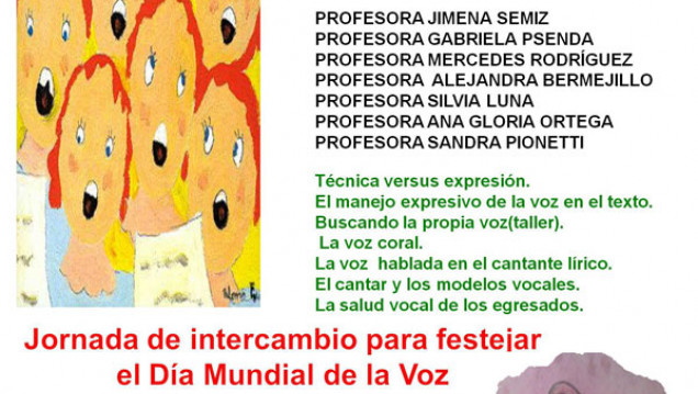 imagen Jornada de intercambio para festejar el Día Mundial de la Voz desde la Facultad de Artes