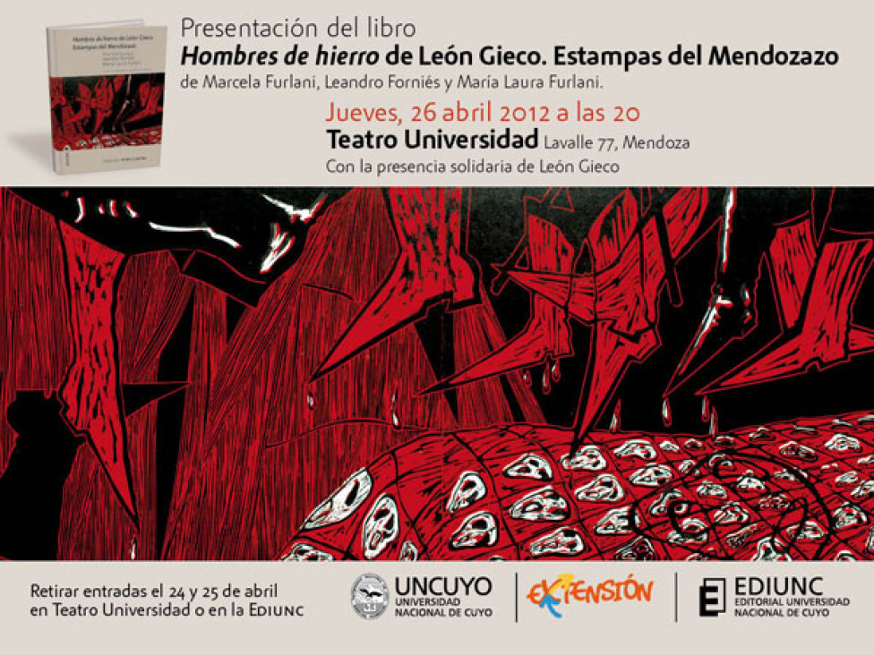 imagen Presentación del libro: "Hombres de hierro" de León Gieco