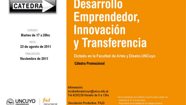 imagen DESARROLLO EMPRENDEDOR, INNOVACIÓN Y TRANSFERENCIA - 2011