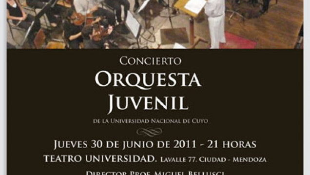 imagen Concierto de la Orquesta Juvenil de la Universidad Nacional de Cuyo