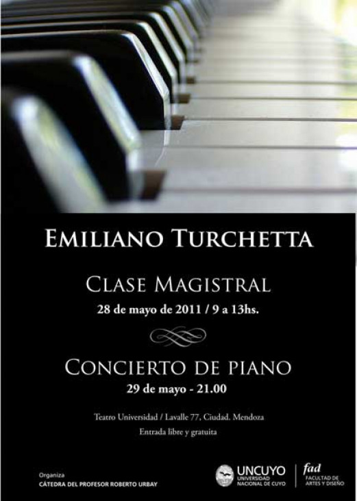 imagen Clase Magistral y Concierto a cargo de Emiliano Turchetta