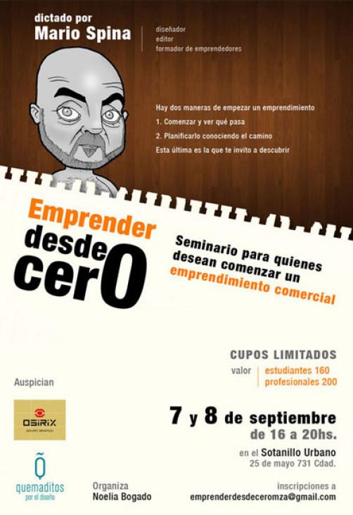 imagen "Emprender desde Cero" dictado por Mario Spina‏