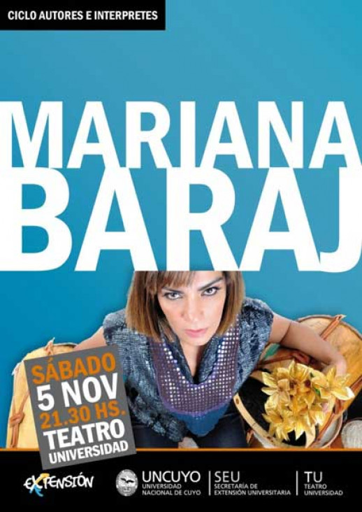 imagen Mariana Baraj en el Teatro Universidad