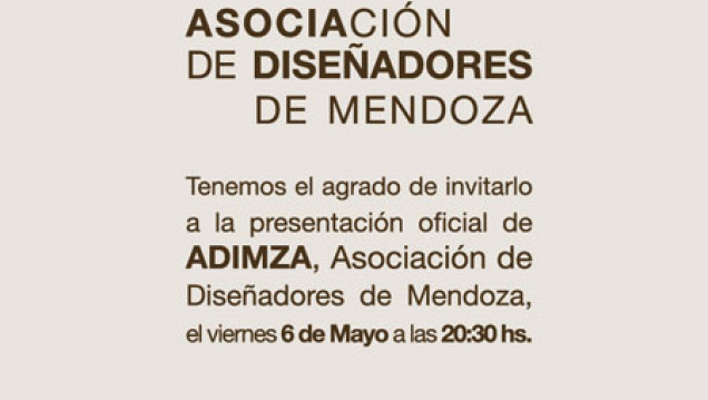 imagen Presentación de ADIMZA Asociación de Diseñadores de Mendoza