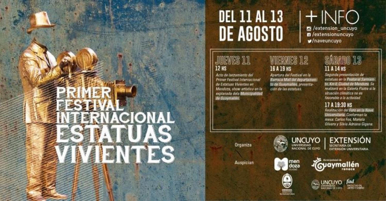 imagen Se realizará el Primer Festival de Estatuas Vivientes 