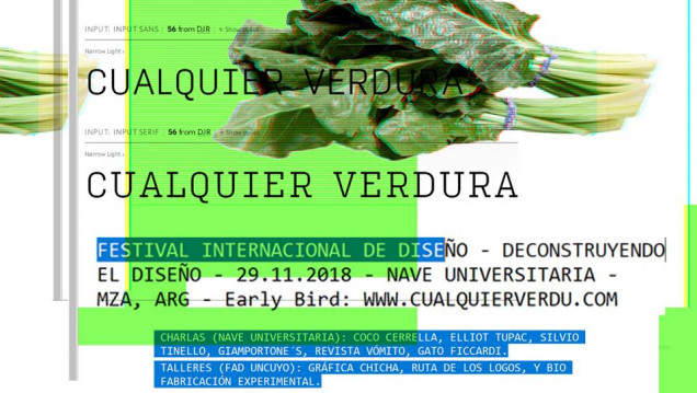 imagen "Cualquier Verdura" Festival Internacional de Diseño