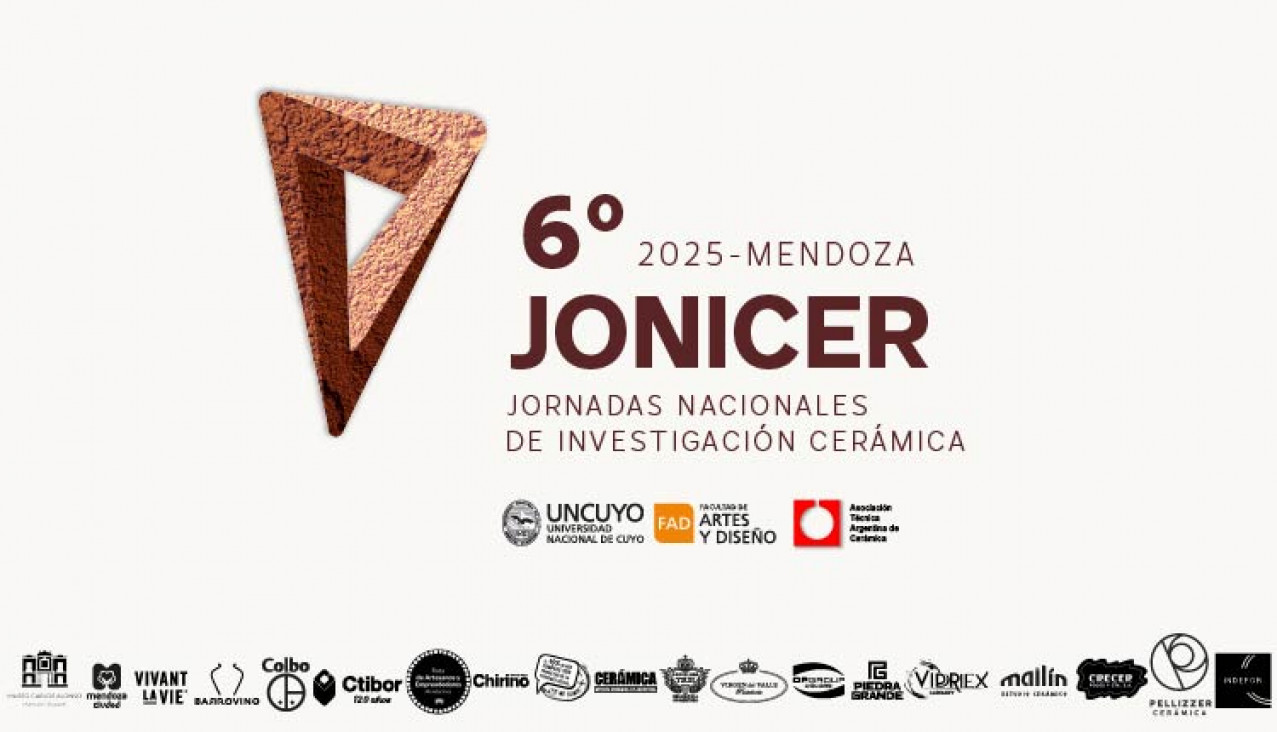 imagen Mendoza será sede del 6º JONICER: Jornadas Nacionales de Investigación en Cerámica