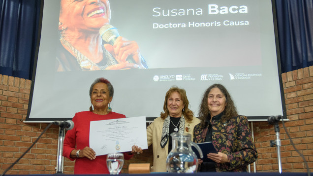 imagen La Universidad Nacional de Cuyo distinguió a Susana Baca con el título de Doctora Honoris Causa en la Facultad de Artes y Diseño