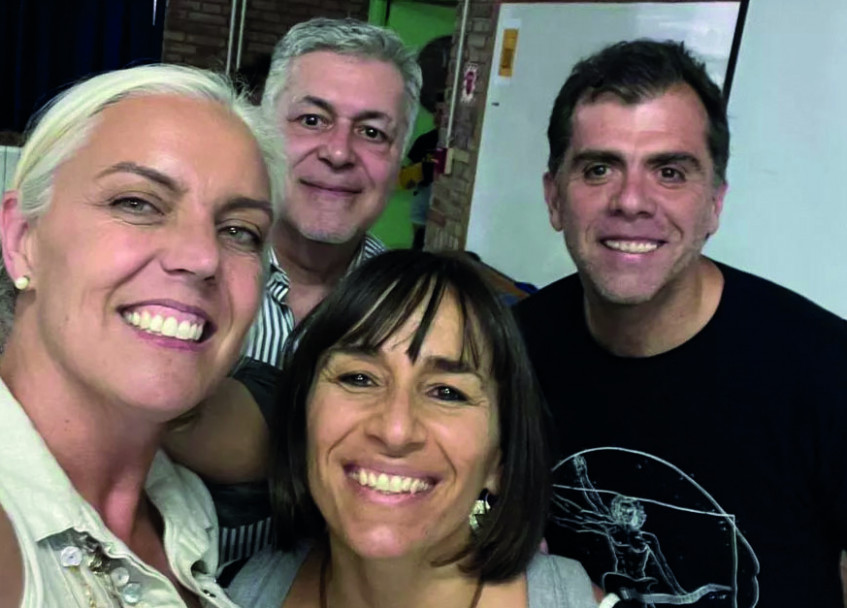 imagen Cecilia Palazzi, Sol Gonzalez, Andrés Asarchuk y Matías Badino