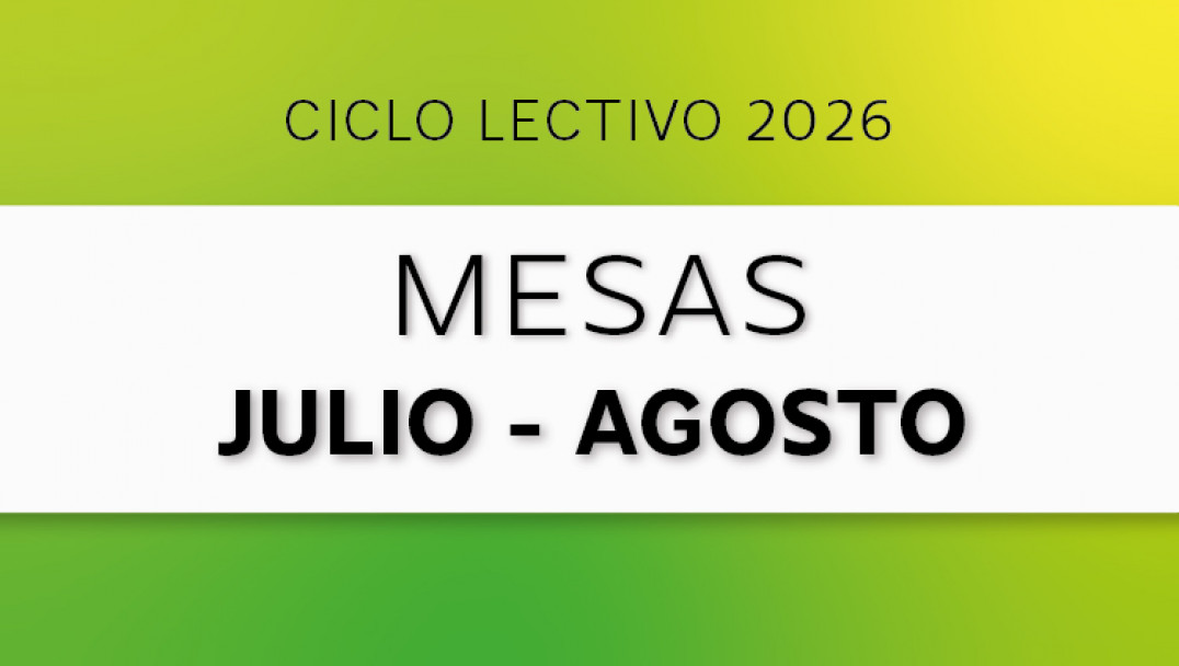 imagen Mesas Julio - Agosto 2026