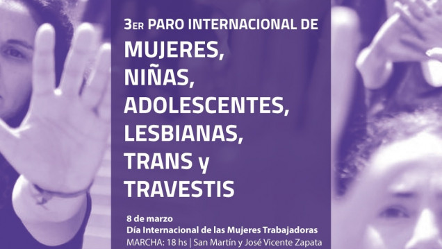 imagen Paro Internacional de Mujeres, Niñas, Adolescentes, Lesbianas, Trans y Travestis