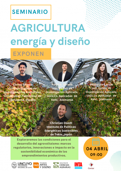 imagen Expertos internacionales y locales analizarán las condiciones para promover el agrovoltaismo en Mendoza
