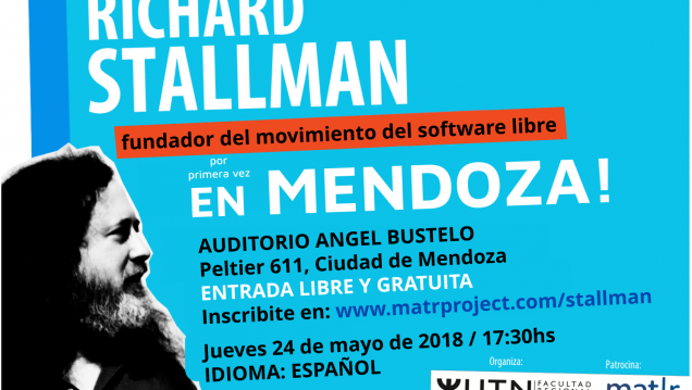 imagen Conferencia de Richard Stallman en Mendoza