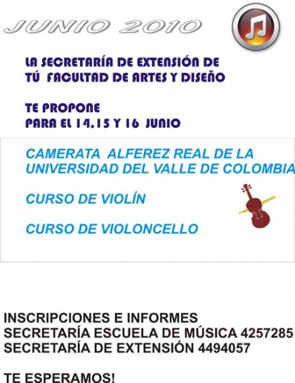 imagen Cursos de Violín y Violoncello de la Camerata Alférez Real