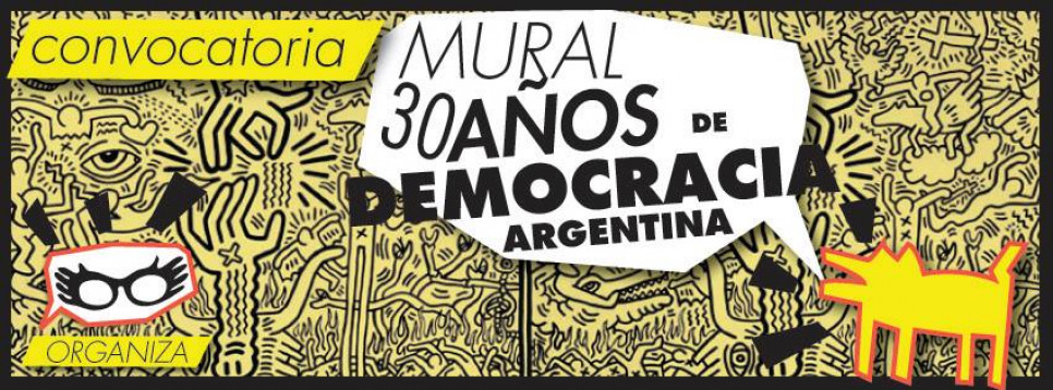 imagen Convocatoria "Mural por los 30 años de Democracia en la Argentina"