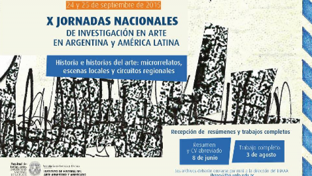 imagen X Jornadas de Investigación en Arte en Argentina y América Latina