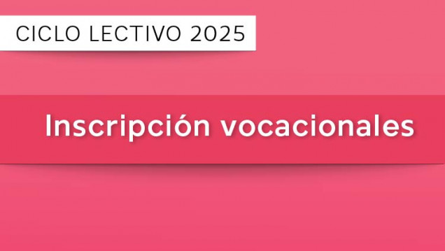 imagen Inscripción de estudiantes vocacionales para el segundo cuatrimestre