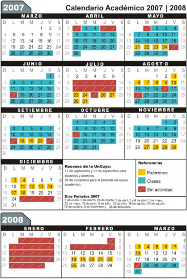 imagen Calendario Académico 2007