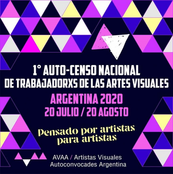 imagen Primer Auto-Censo de Trabajadorxs de las Artes Visuales de Argentina 2020