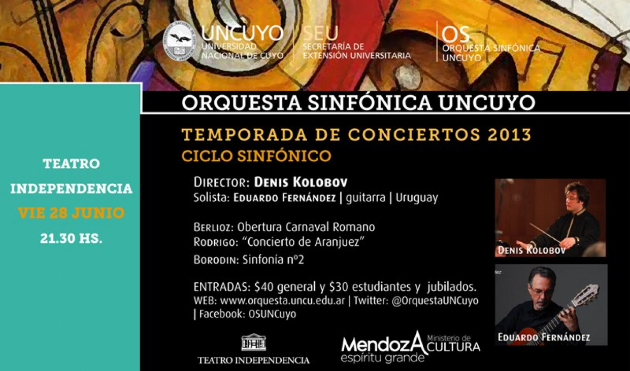 imagen Presentación de la Orquesta Sinfónica UNCuyo 