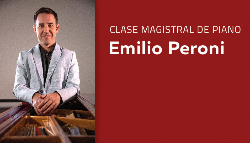 imagen Emilio Peroni dictará una clase magistral de piano  