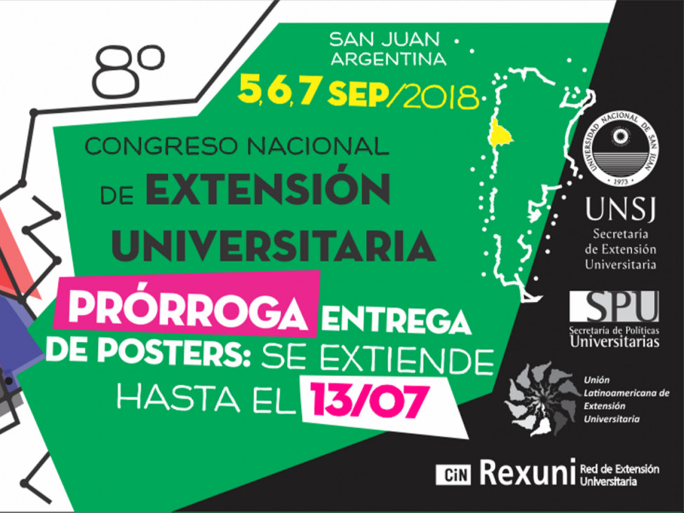 imagen El Congreso Nacional de Extensión Universitaria se realizará en San Juan