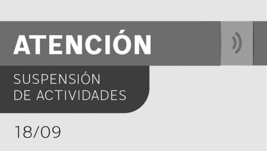 imagen JUEVES 10 DE OCTUBRE: Suspensión de actividades en la FAD