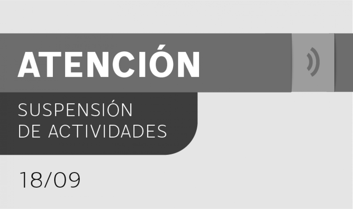 imagen JUEVES 10 DE OCTUBRE: Suspensión de actividades en la FAD
