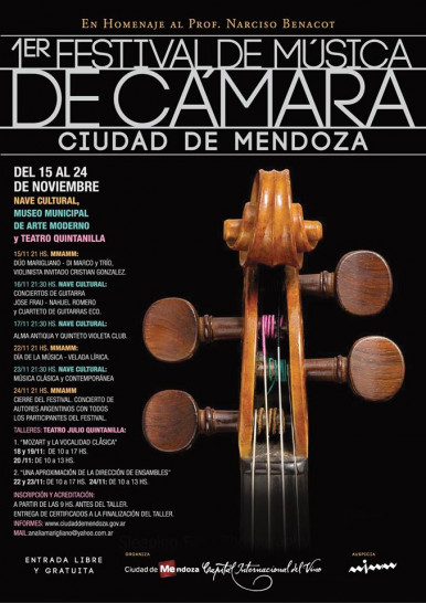 imagen I Festival de Música de Cámara de la Ciudad de Mendoza