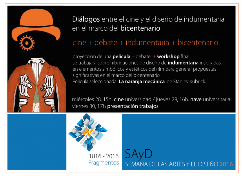 imagen Cine + Debate + Indumentaria + Bicentenario.