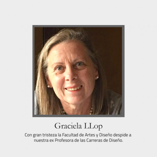 imagen La FAD despide con pesar a Graciela Llop, diseñadora y docente de la casa