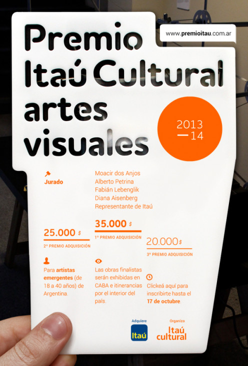 imagen Abrió la inscripción para Premio Itaú Cultural de artes visuales 2013-14.