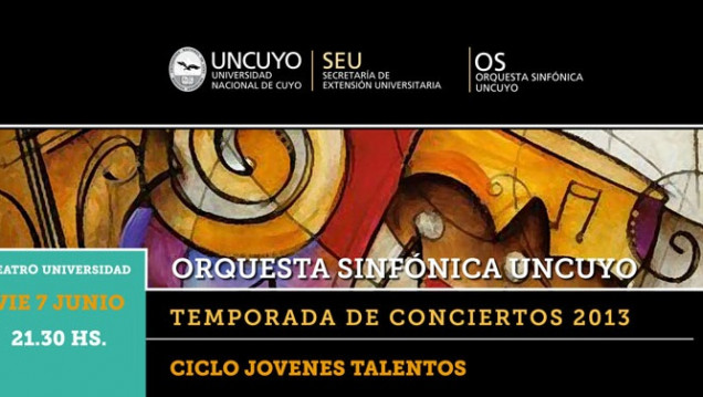 imagen Alumnos de la FAD participarán con la Orquesta Sinfónica de la UNCuyo