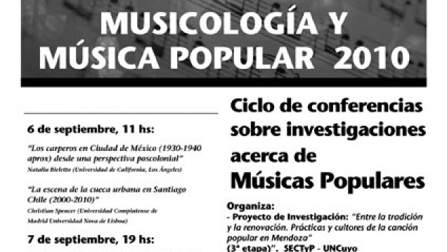 imagen Ciclo de Conferencias sobre Musicología y Música Popular 2010
