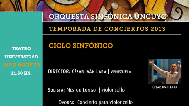 imagen La Orquesta Sinfónica UNCuyo interpretará a Dvorak y Rachmaninoff.