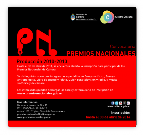 imagen Premios Nacionales Producción 2010 - 2013