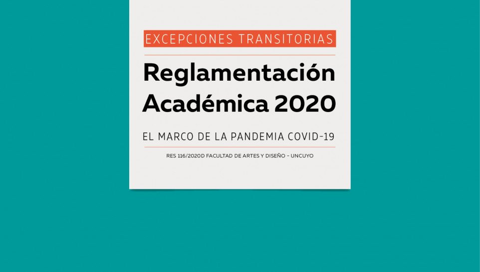 imagen Modificaciones transitorias en la Reglamentación Académica 2020 