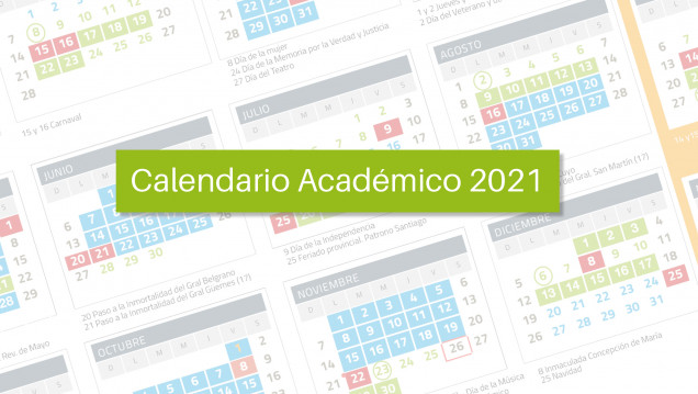 imagen Calendario académico 2021