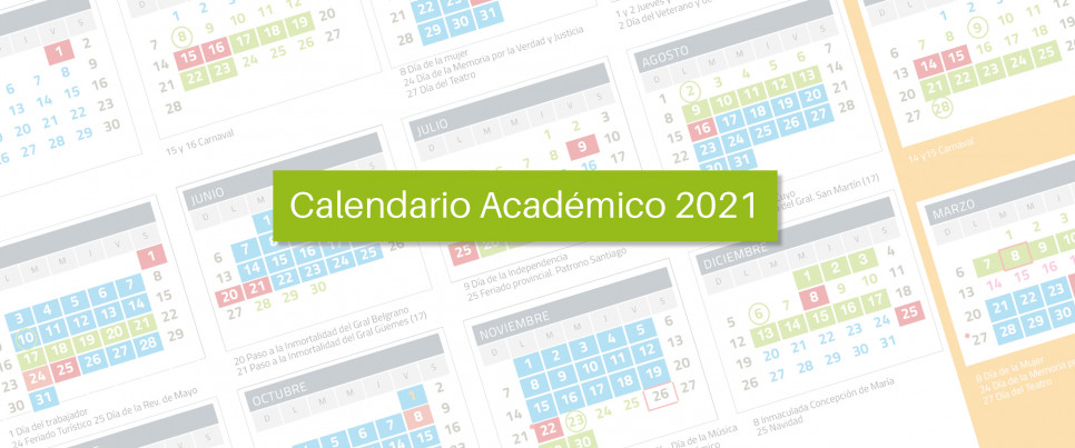imagen Calendario académico 2021
