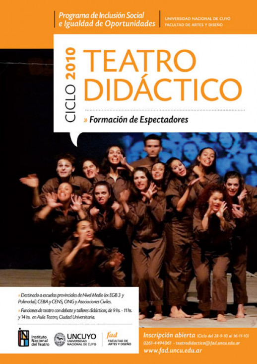 imagen CICLO DE TEATRO DIDACTICO PARA LA FORMACION DE ESPECTADORES