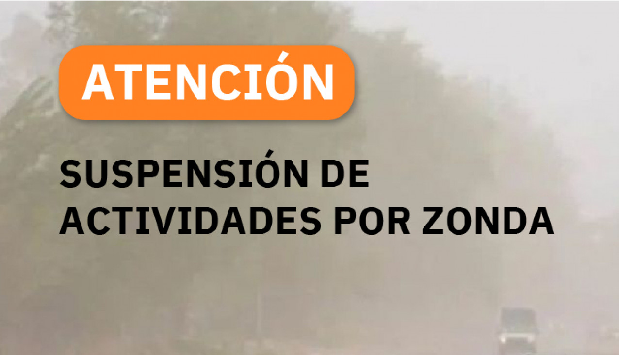 imagen Zonda: La FAD suspende las actividades presenciales a partir de las 13 horas